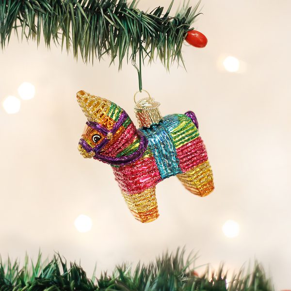 Old World Christmas Glass Blown Ornament with S-Hook and Gift Box, Other Ornaments (Piñata)