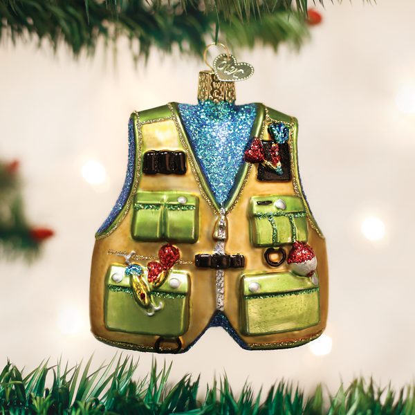 Old World Christmas - Fishing Vest - 44091