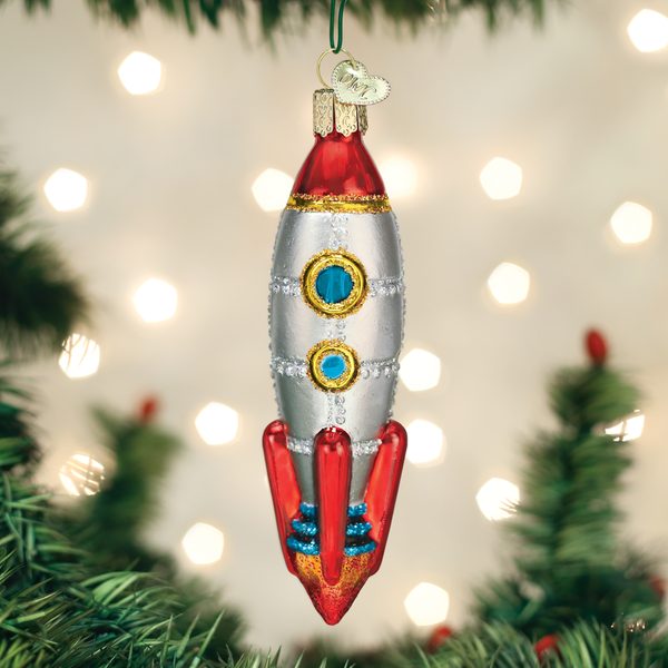Old World Christmas - Toy Rocket Ship - 44125