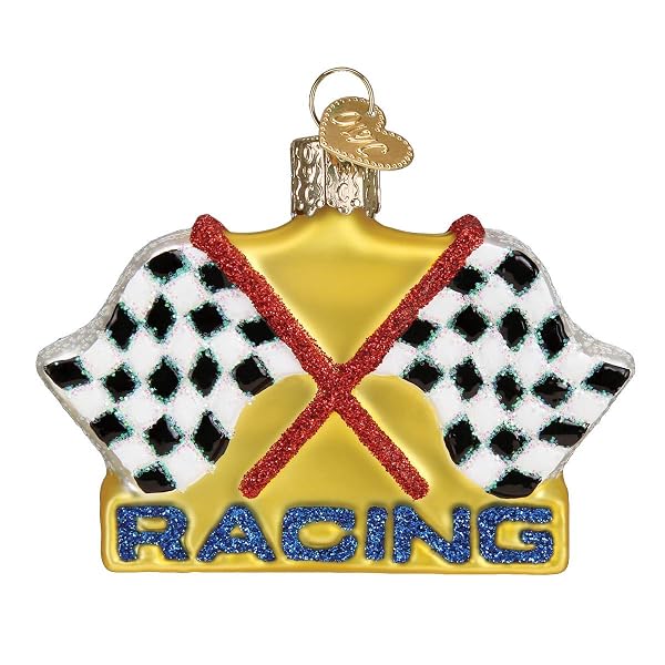 Old World Christmas - Racing Flags - 44153
