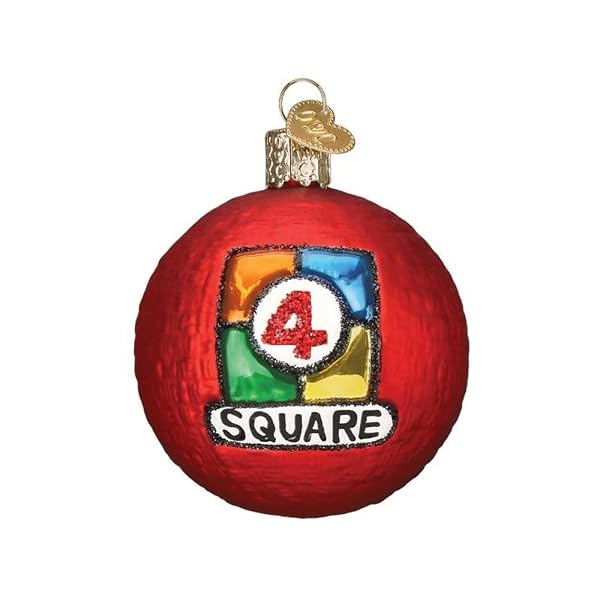 Old World Christmas - Ornaments 4 Square Ball - 44162