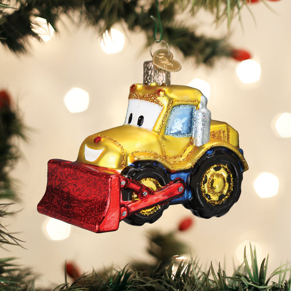 Old World Christmas - Bright-Eyed Bulldozer - 44217