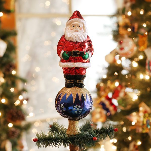 Old World Christmas - Santa Tree Top - 50002