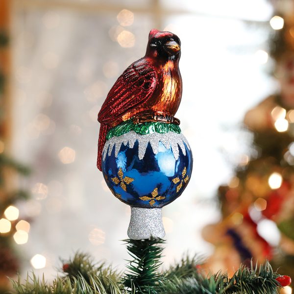 Old World Christmas - Cardinal Tree Top - 50028