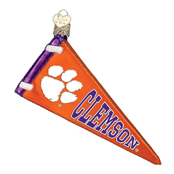 Old World Christmas - Ornaments: Clemenson University Tigers - 61206