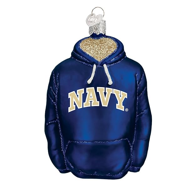 Old World Christmas - Navy Hoodie - 65103