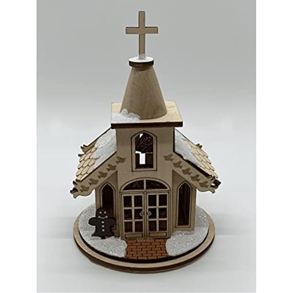 Old World Christmas - Wedding Chapel Wooden - 80002