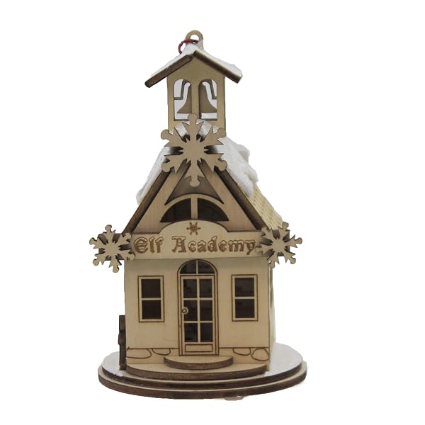 Old World Christmas - Ginger Cottages Elf Academy One Room Schoolhouse - 80019