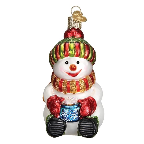 Old World Christmas - Ornaments Snowman with Cocoa - 24167