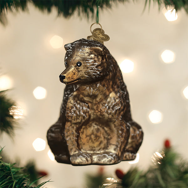 Old World Christmas Vintage Bear Tree Ornament