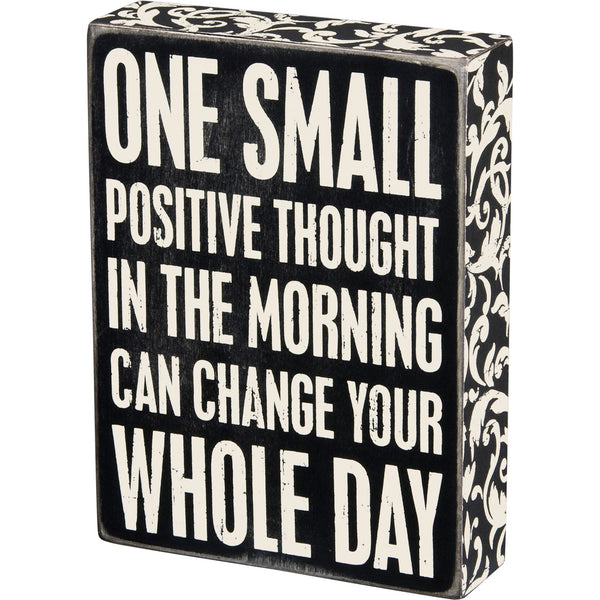 Primitives by Kathy - Floral Trimmed Box Sign - 22675