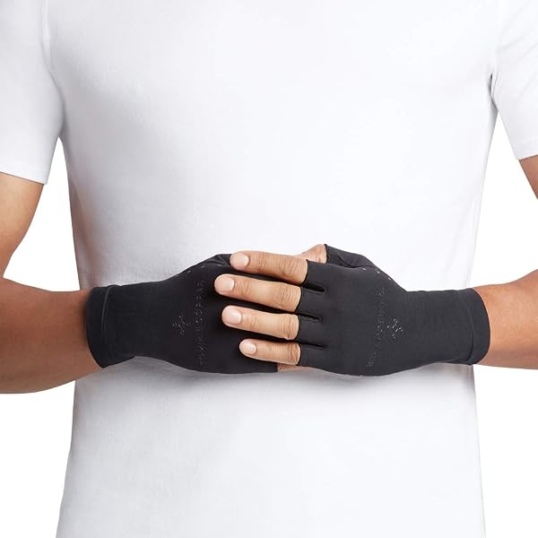 Tommie Copper Men's Core Compression Half Finger Glove