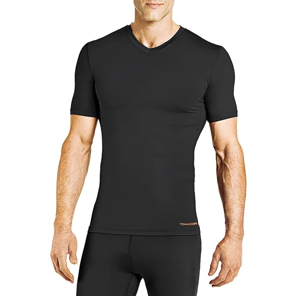 Tommie Copper Men's Core Compression Short Sleeve V-Neck Shirt
