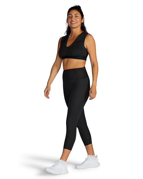 Tommie Copper Women's Lower Back Support Compression Capri Leggings