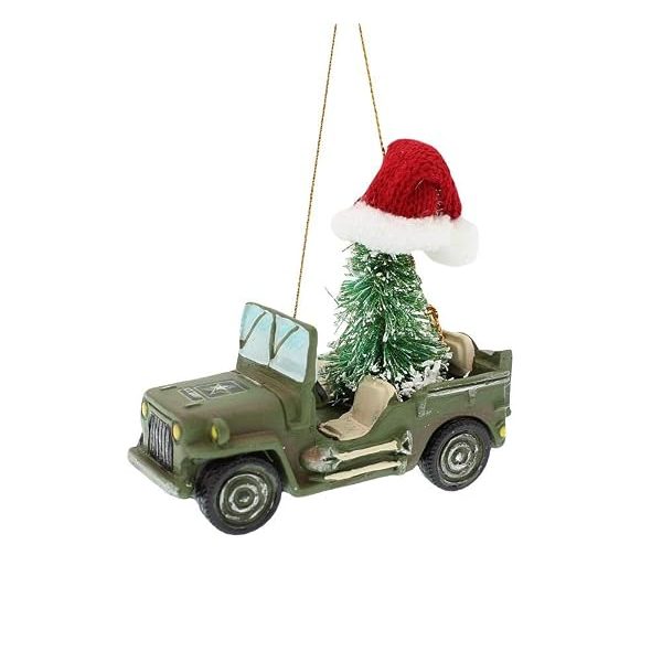 U.S Army® Vehicle With Christmas Tree Ornament,Resin